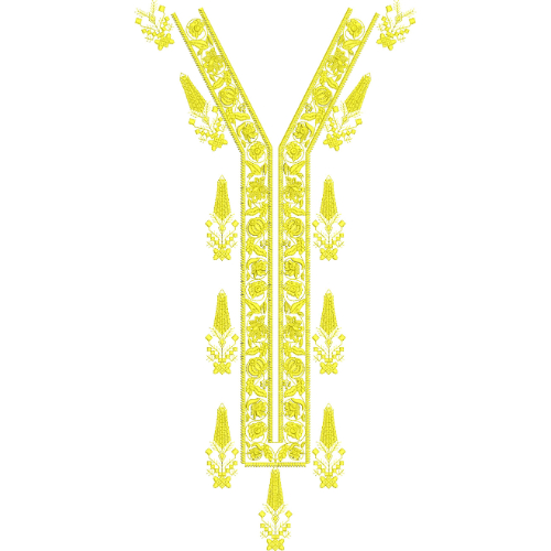 Neckline Embroidery Design
