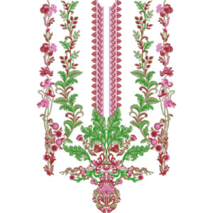 Neckline Embroidery Design