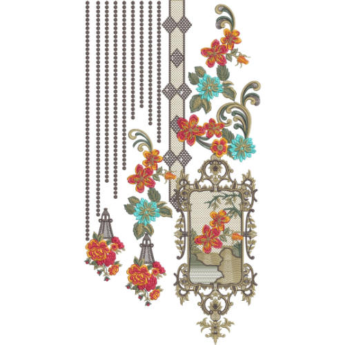 Simple Neck Embroidery Design