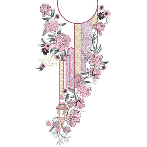 Neckline Embroidery Design