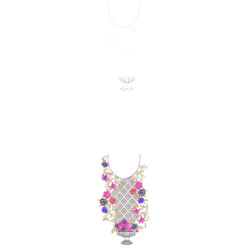 Beautiful Neck Embroidery Design