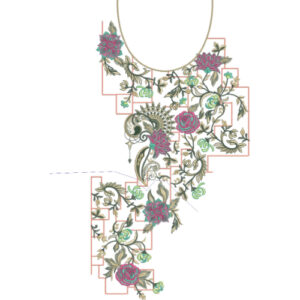 Unique Neck Embroidery Design