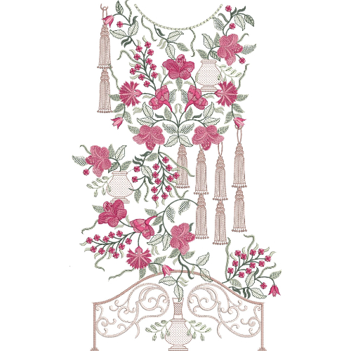 Beautiful Neck Embroidery Design