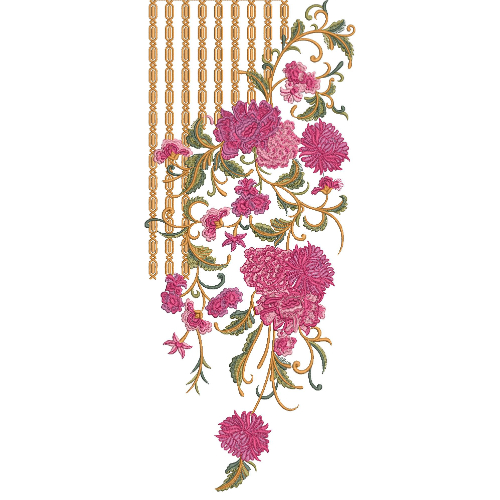 Neckline Embroidery Design