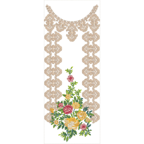 Beautiful Neck Embroidery Design