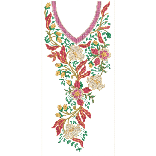 Simple Neck Embroidery Design