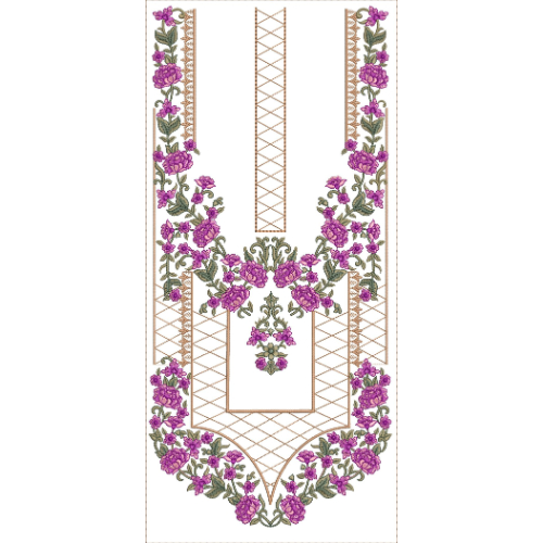 Neckline Embroidery Design