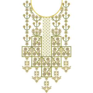 Unique Neck Embroidery Design