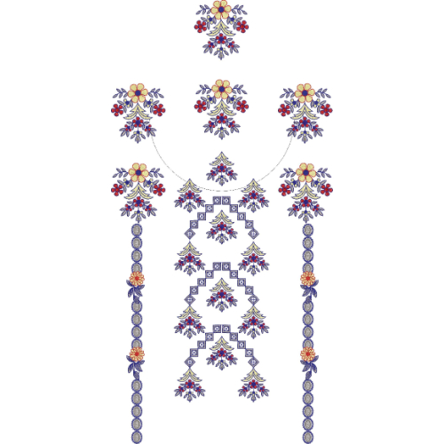 Neck Gala Embroidery Design