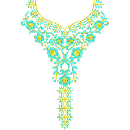 Neckline Embroidery Design