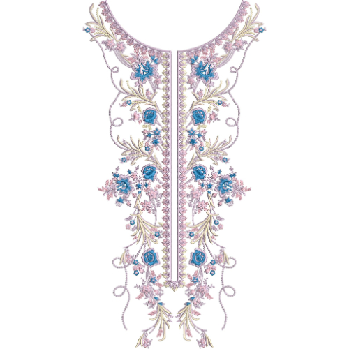 Neck Kurta Embroidery Design