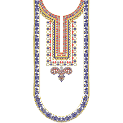 Simple Neck Embroidery Design