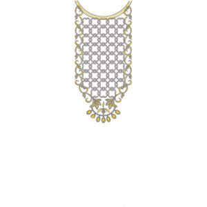 Neck Flower Embroidery Design