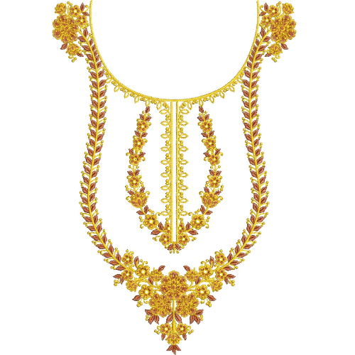 Simple Neck Embroidery Design