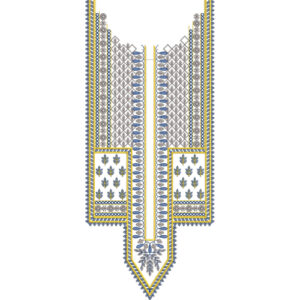 Neck Flower Embroidery Design