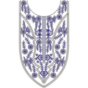Unique Neck Embroidery Design