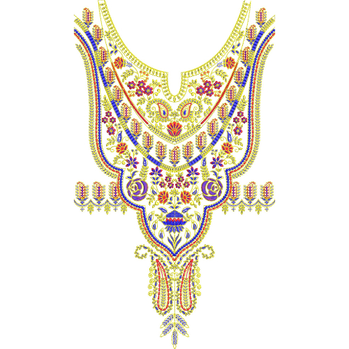 Simple Neck Embroidery Design