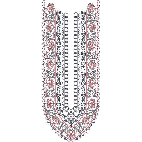 Neck Gala Embroidery Design