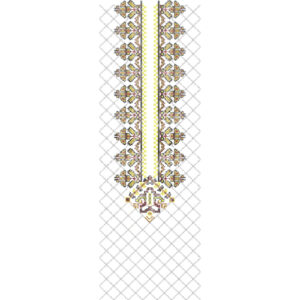 Neck Flower Embroidery Design