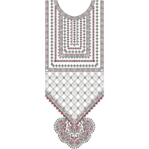 Neck Kurta Embroidery Design