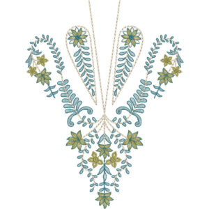 Unique Neck Embroidery Design