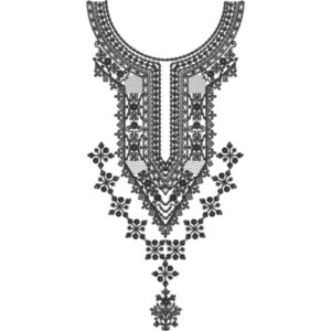 Neckline Embroidery Design