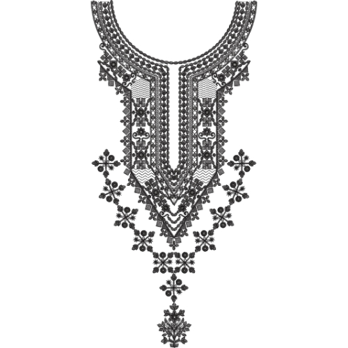 Neckline Embroidery Design