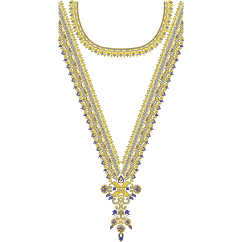 Neck Kurta Embroidery Design