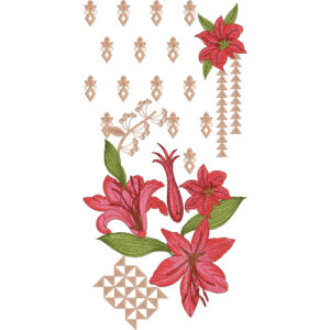 Unique Neck Embroidery Design