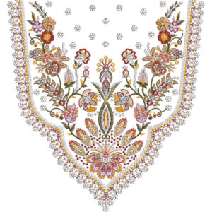 Beautiful Neck Embroidery Design