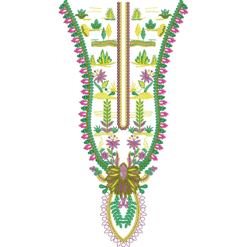 Neck Kurta Embroidery Design