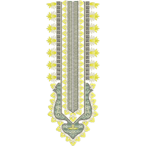 Unique Neck Embroidery Design