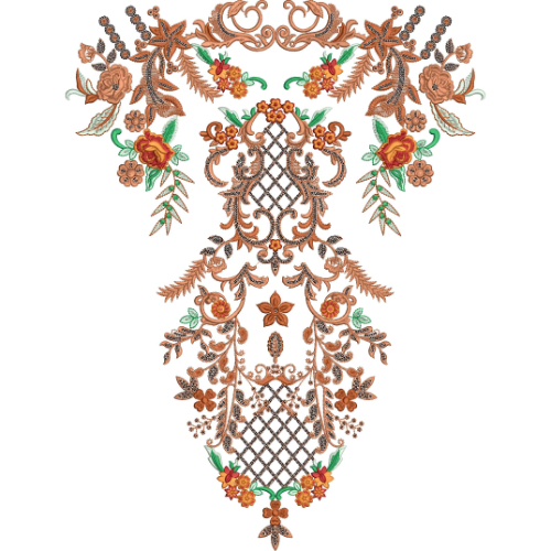 Neck Gala Embroidery Design