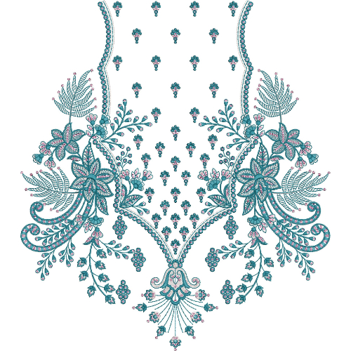 Neckline Embroidery Design