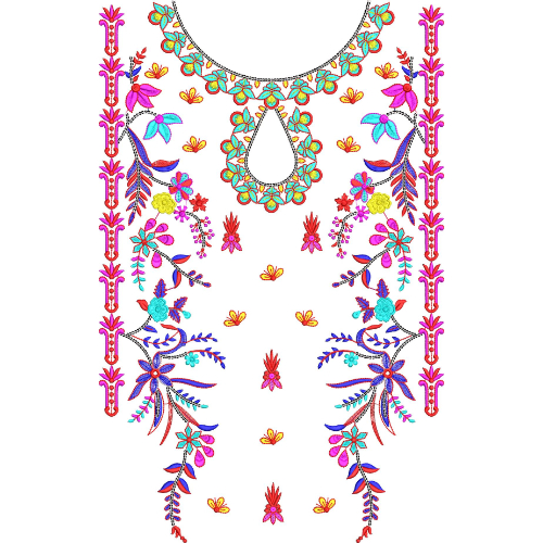 Simple Neck Embroidery Design