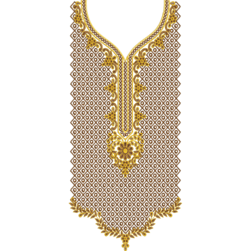 Neckline Embroidery Design