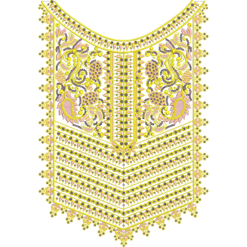Beautiful Neck Embroidery Design