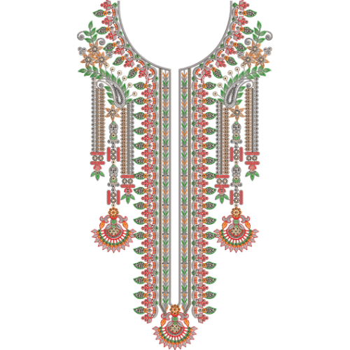 Neck Gala Embroidery Design