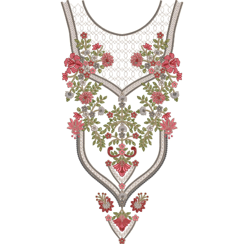 Neck Gala Embroidery Design