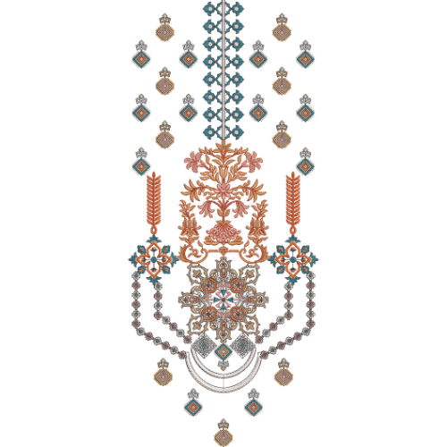 Neckline Embroidery Design