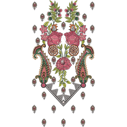 Neck Kurta Embroidery Design