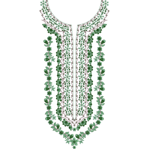 Neck Kurta Embroidery Design