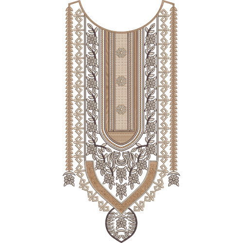 Neck Gala Embroidery Design