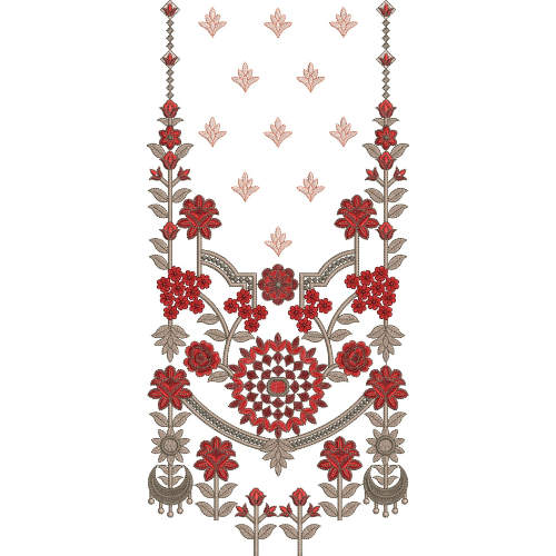 Neckline Embroidery Design