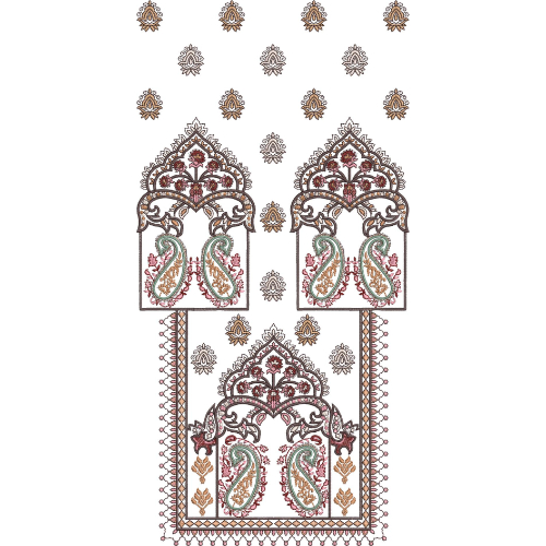 Neck Kurta Embroidery Design