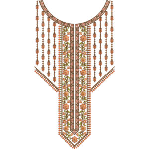 Neckline Embroidery Design