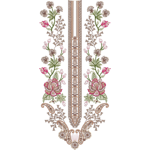 Simple Neck Embroidery Design