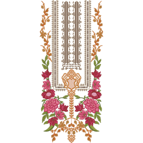 Neckline Embroidery Design