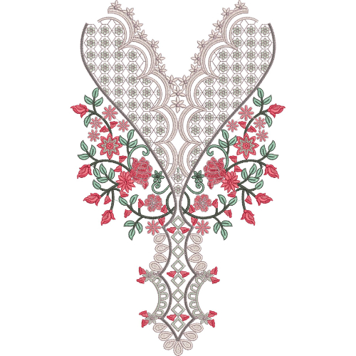 Simple Neck Embroidery Design