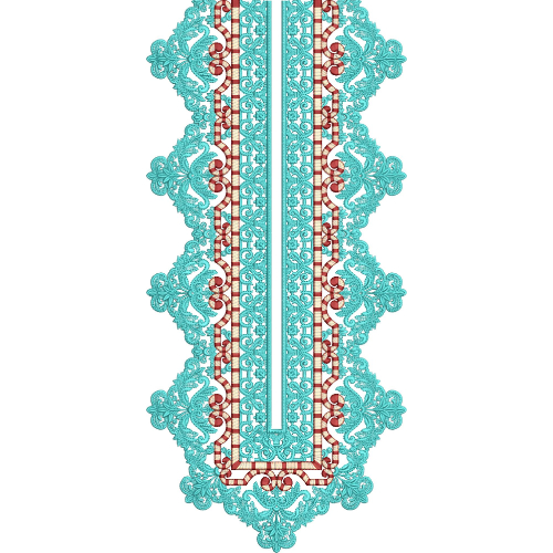 Neckline Embroidery Design